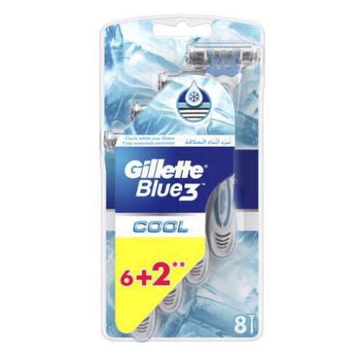 GİLLETTE BLUE 3 TIRAŞ BIÇAĞI 6+2 Lİ TFF. ürün görseli