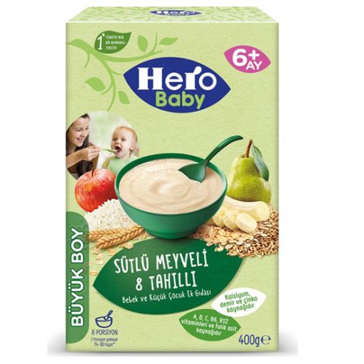 HERO BABY 400 GR SÜTLÜ 8 TAHIL.MEYVELİ 5992-04. ürün görseli