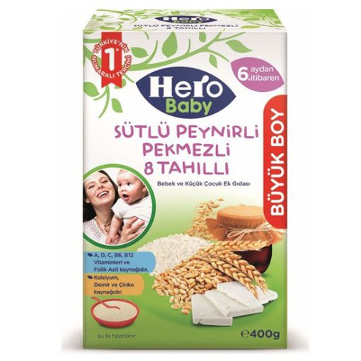 HERO BABY 400 GR SÜTLÜ 8 TAHIL.PEYN.PEKMEZ 5992-05. ürün görseli