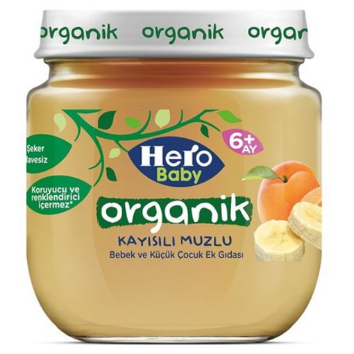 HERO 120 GR KVN ORGANİK KAYISILI MUZLU 5982-06. ürün görseli