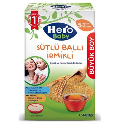 HERO BABY 400 GR SÜTLÜ İRMİKLİ BALLI 5992-03. ürün görseli