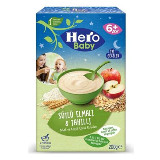 HERO BABY 200 GR SÜTLÜ 8 TAHIL.ELMALI 5991-08. ürün görseli