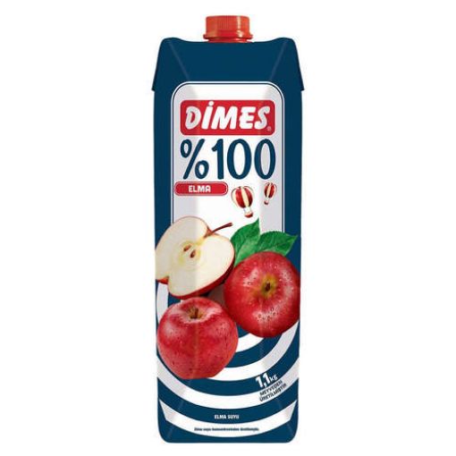 DİMES %100 1 LT ELMA SUYU. ürün görseli