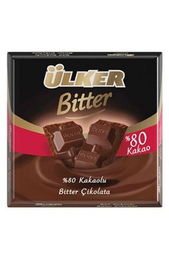 ÜLKER KARE ÇİKOLATA 60 GR BİTTER %80 KAKAO 325-02. ürün görseli