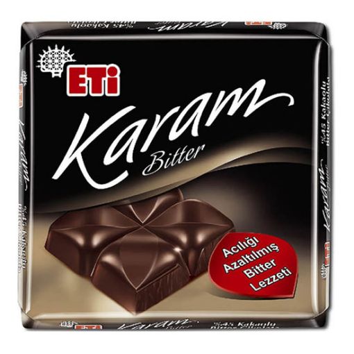 ETİ ÇİK.KARE 60 GR KARAM BİTTER %45 KAKAO. ürün görseli