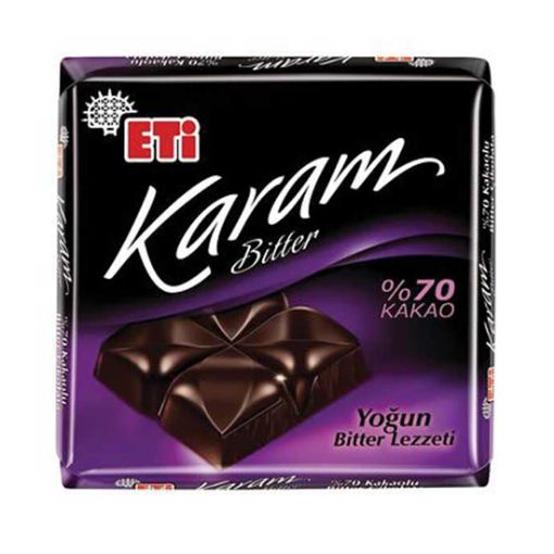 ETİ ÇİK.KARE 60 GR KARAM BİTTER %70 KAKAO. ürün görseli