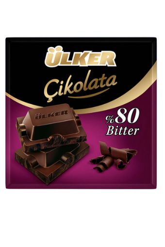 ÜLKER KARE ÇİKOLATA 60 GR BİTTER %60 KAKAO 1429-07. ürün görseli