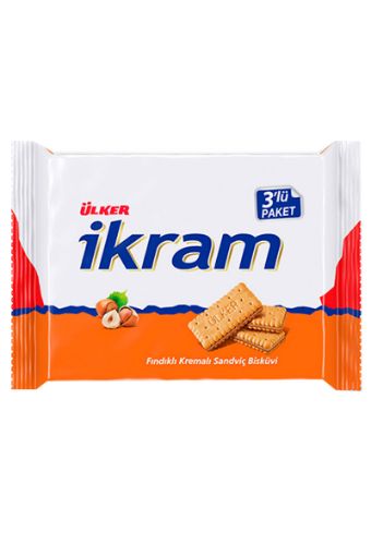 ÜLKER İKRAM 252 GR FINDIKLI 3 LÜ PK 1077-02. ürün görseli