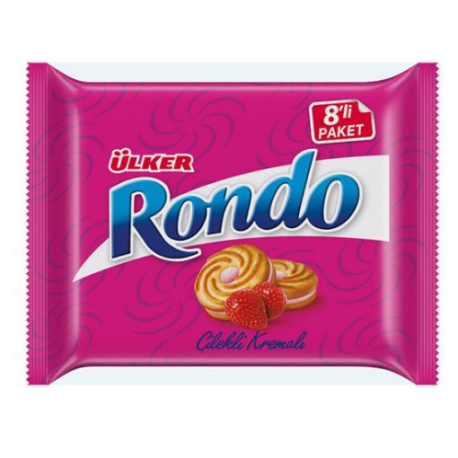 ÜLKER RONDO 488 GR ÇİLEKLİ 8 Lİ 868-05. ürün görseli