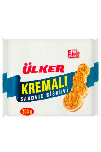 ÜLKER KREMALI BİSKÜVİ 244 GR 4 LÜ  1099-09. ürün görseli