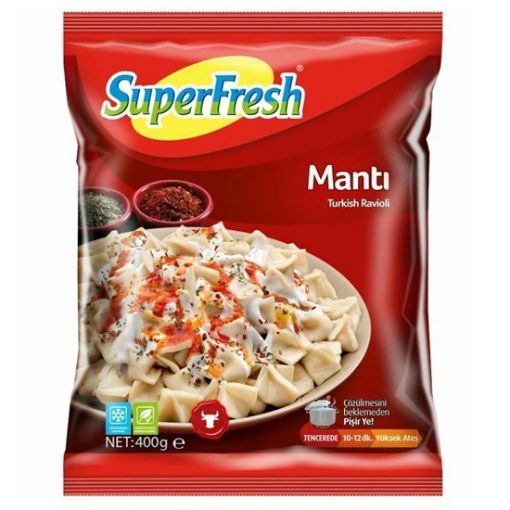 SÜPER FRESH KAYS.MANTI 400 GR. ürün görseli