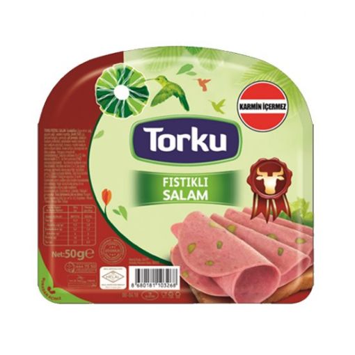 TORKU AÇ BİTİR SALAM 50 GR FISTIKLI. ürün görseli