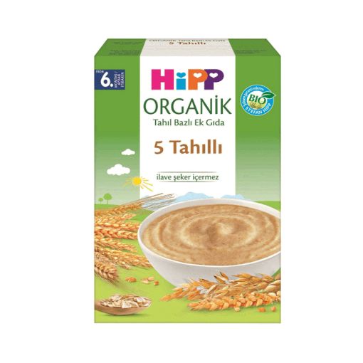 HİPP ORGANİK 200 GR 5 TAHILLI TAHIL BAZLI EK GIDA. ürün görseli