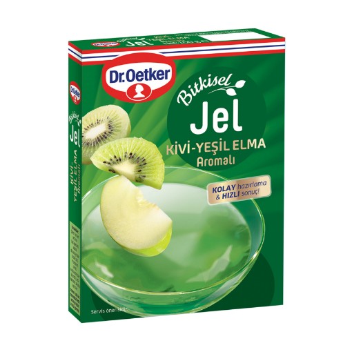 DR OETKER BİTKİSEL JEL KİVİ-ELMA AROMALI 100GR. ürün görseli