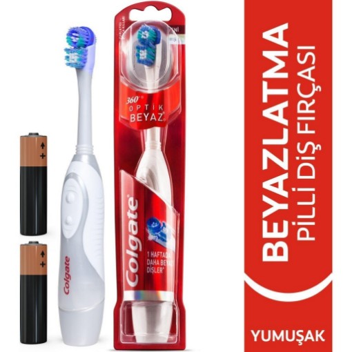 COLGATE DİŞ FIR. 360' BATTERY OPTK WHİTE PİLLİ. ürün görseli