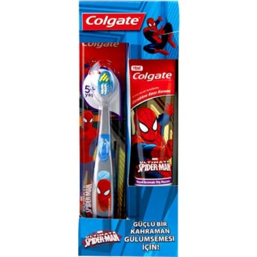 COLGATE DİŞ MAC. 75 ML+FIRÇ BARBİE-SPIDERMAN ÇOCUK. ürün görseli