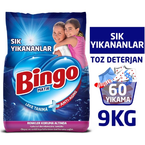 BİNGOMATİK 9 KG RENKLİ&BEYAZ. ürün görseli