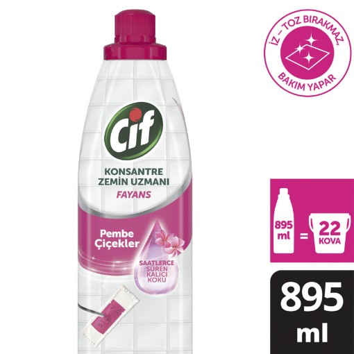 CİF KONSANTRE ZEMİN UZMANI 895 ML FAYANS PEMBE ÇİÇ. ürün görseli