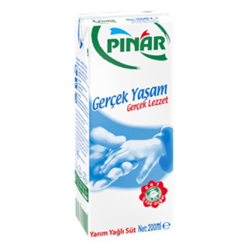 PINAR SÜT YARIM YAĞLI 1/5. ürün görseli