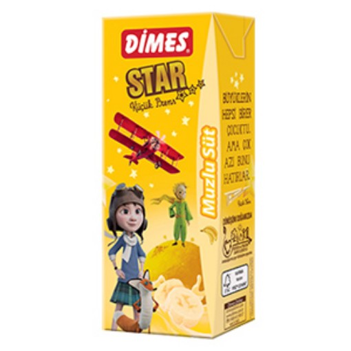 DİMES STAR K.PRENS 180 ML MUZLU SÜT. ürün görseli