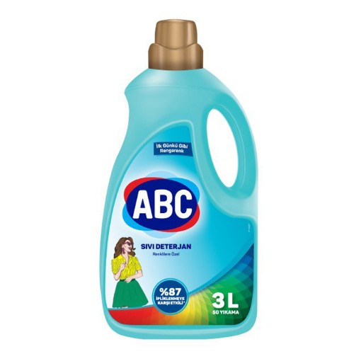 ABC SIVI DETERJAN 2700 ML RENKLİ. ürün görseli