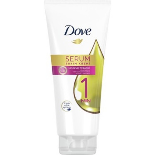 DOVE SAÇ KREMİ 170 ML 1 DAKİKA UZUN SAÇ TERAPİSİ. ürün görseli