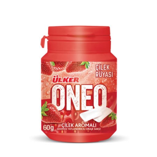 ONEO ŞİŞE DRAJE SAKIZ ÇİLEKLİ 60 GR. ürün görseli