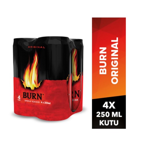 BURN 4X250 ML TNK ENERJİ İÇECEĞİ. ürün görseli